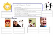 English worksheet: Adjectives of Emotion for Beginners Worksheet 2