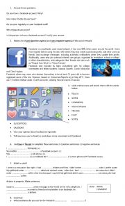 English Worksheet: Facebook