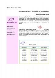 English Worksheet: TEST 2ND GRADE OF SECONDARY