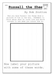 English Worksheet: Russell The Sheep Character Description