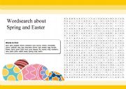 English Worksheet: Spring and Easter Word search