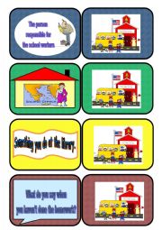 Dice BoardGame Cards 12 - School