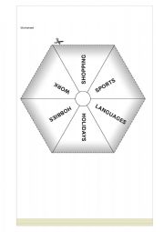 English Worksheet: Spin the future