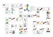 Action Verbs Board Game