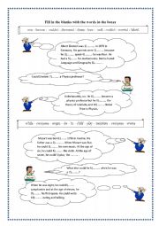 English Worksheet: Past Abilities