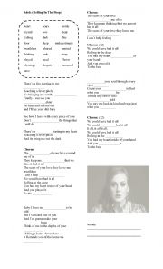 English Worksheet: listening comprehension (Adele)