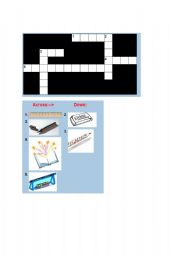 English Worksheet: School Objects