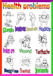 English Worksheet: Health problems