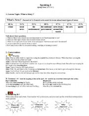 English Worksheet: Past Continous and Simple Past Worksheet/ subtopic: What a story/telling news