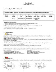 Past Continous and Simple Past Worksheet/ subtopic: What a story/telling news