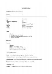 English Worksheet: Warm up