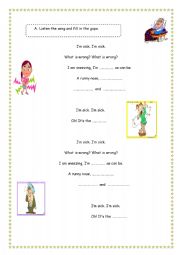 English Worksheet: health problems