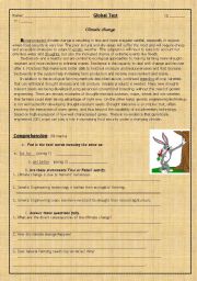 English Worksheet: climate change