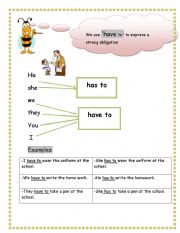 English worksheet: verb to have in the present