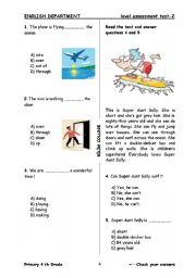 English Worksheet: Tests