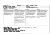 English Worksheet: past simple lesson plan