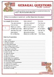 English Worksheet: General questions / Yes-No questions