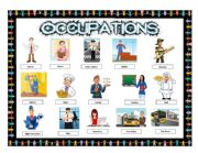 English Worksheet: Occupation pictionary