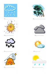 English worksheet: WHATS THE WEATHER LIKE?