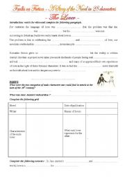English worksheet: Faulks on Fiction - A Story of the Novel - The Lover