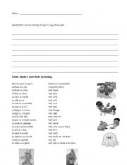 English Worksheet: Similes and Expressions