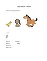 English Worksheet: Comparatives and Superlatives accuracy worksheet