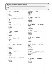 English Worksheet: Present perfect multiple choice