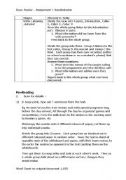 English Worksheet: CELTA Assignment Language Skills Task - resubmission