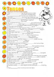 English Worksheet: MIXED TENSES