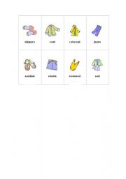 English Worksheet: clothes