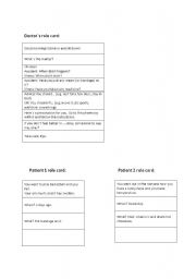 English worksheet: At the doctors