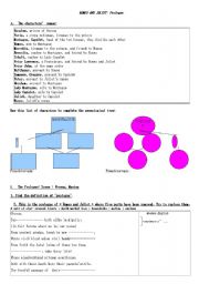English Worksheet: Romeo and Juliet Prologue worksheet