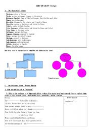 English worksheet: Romeo and Juliet Prologue worksheet