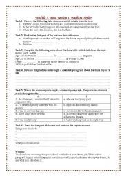 English worksheet: Barbara Taylor. 3rd year Arts