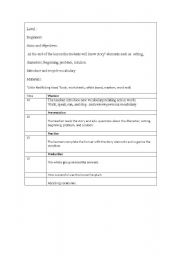 English worksheet: storytelling elements