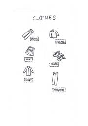 English worksheet: Clothes