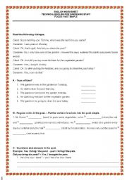 English Worksheet: Worksheet for gardening staff