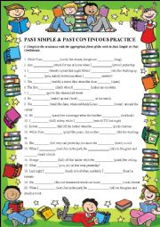 English Worksheet: Past Simple and Past Continuous