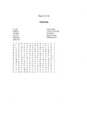 English Worksheet: English activity   At the bank