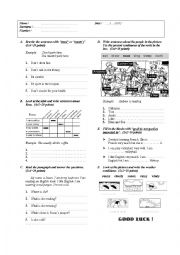 English Worksheet: AN EXAM