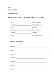 English Worksheet: review