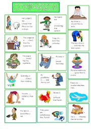 English Worksheet: COMPARISON OF ADJECTIVES