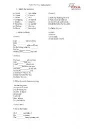 English worksheet: Song activitie - Fallin for you Colbie Caillat