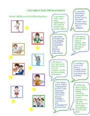 English Worksheet: Children and their hobbies