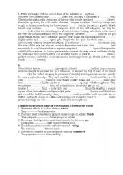 English Worksheet: -ing/to-infinitive