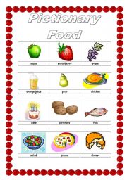 English worksheet: Pictionary - Food