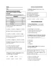 English Worksheet: Reading and writing test prep grade 2