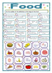 Food - ESL worksheet by xime08
