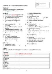 English worksheet: Ka-Ching