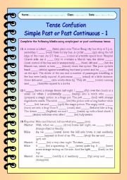 Tense Confusion Simple Past or Past Continuous